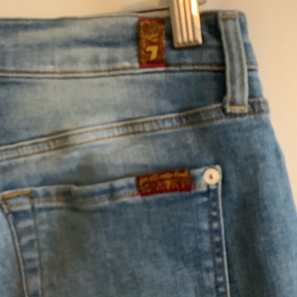 7 For All Mankind Blue Straight Leg Denim - Picture 13 of 13